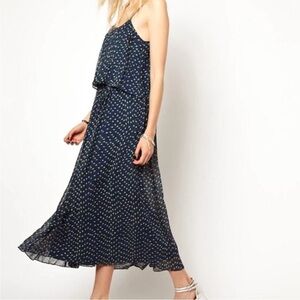 girl. By Band of Outsiders Ditsy Tulip Print 100% Silk Dress Size 0 Boho Summer